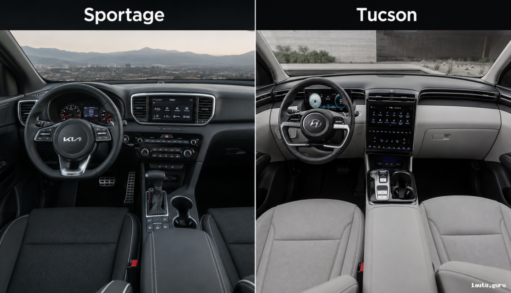 Комфорт і інтер’єр Kia Sportage і Hyundai Tucson
