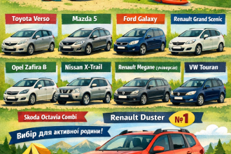 ТОП-10 сімейних авто до $10 000 для України