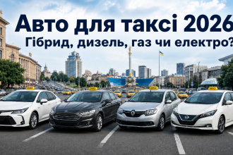Авто для таксі: гібрид, дизель чи газ — що вигідніше у 2026 році