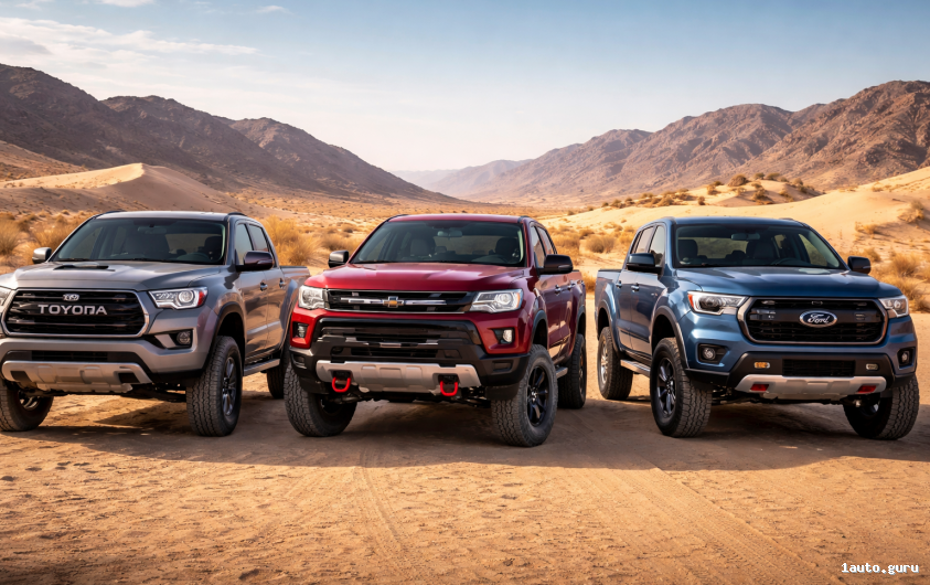 Toyota Tacoma vs Chevrolet Colorado vs Ford Ranger