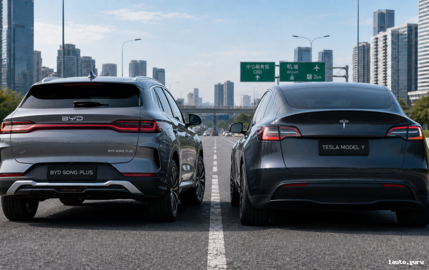 BYD Song Plus чи Tesla Model Y що краще купити