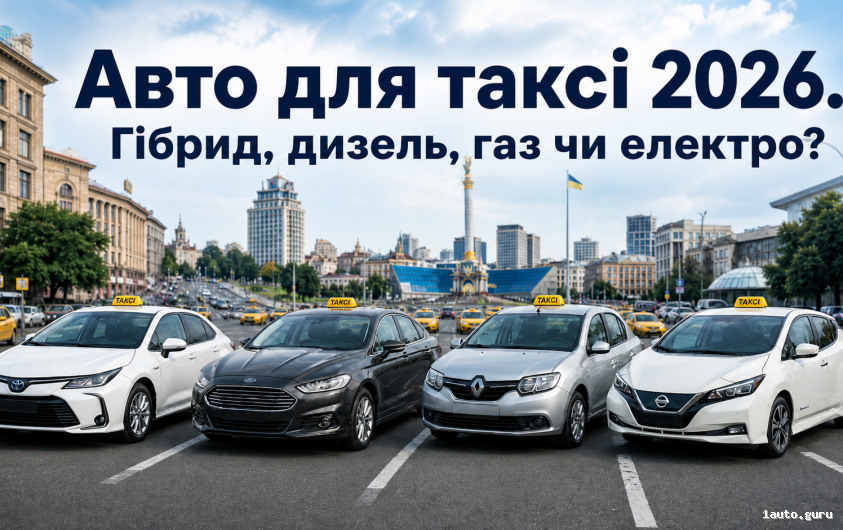 Авто для таксі 2026 гібрид дизель газ електро