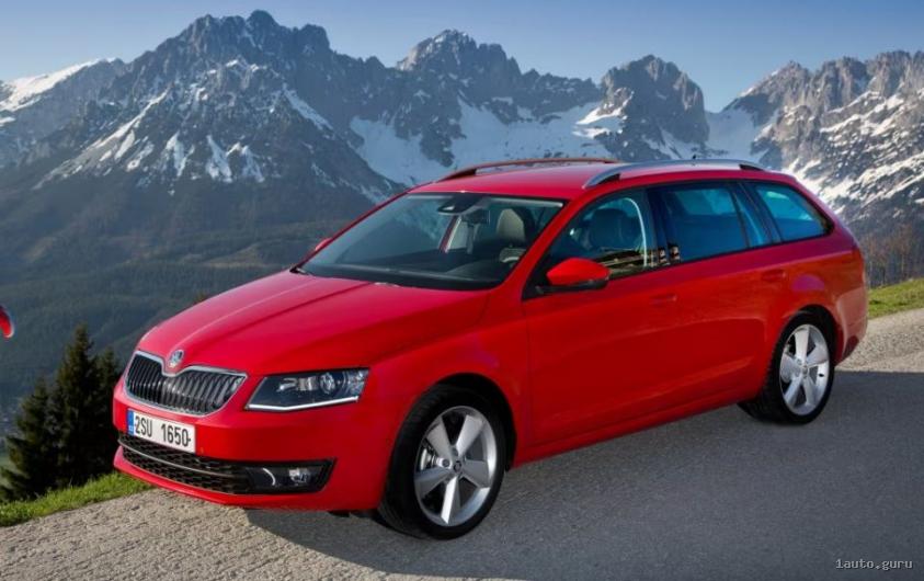 Skoda Octavia A7 Combi — універсал, вигляд спереду в три чверті